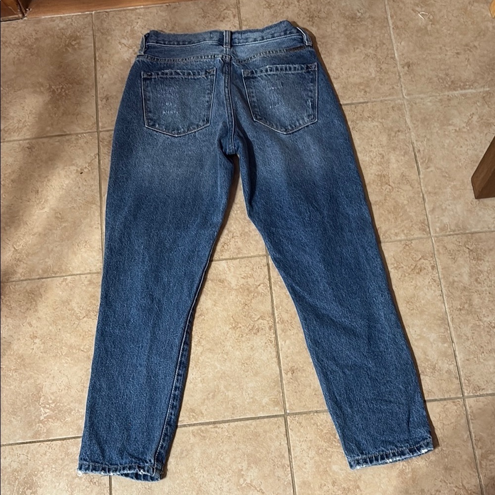 KanCan Blue Boyfriend Jeans Distressed High Waist - Picture 11 of 11